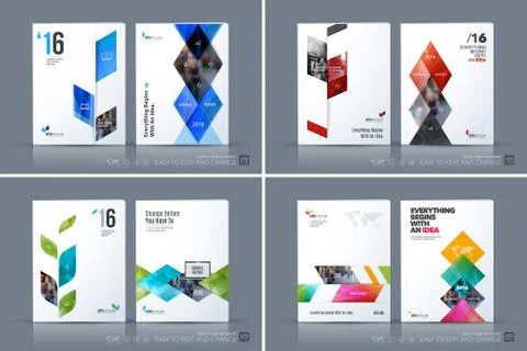 Business vector template. Brochure layout, cover modern design a Stock Illustration