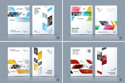 Business vector template. Brochure layout, cover modern design a Stock Illustration