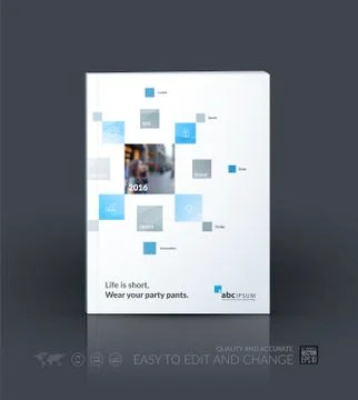 Business vector template. Brochure layout, cover modern design a Stock Illustration