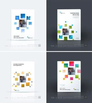 Business vector template. Brochure layout, cover modern design a Illustrazione stock