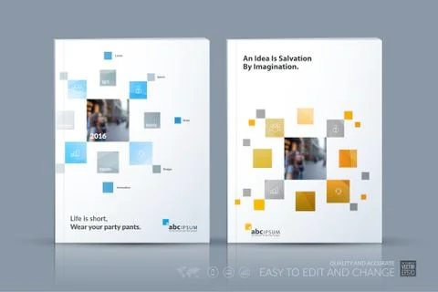 Business vector template. Brochure layout, cover modern design a Stock Illustration