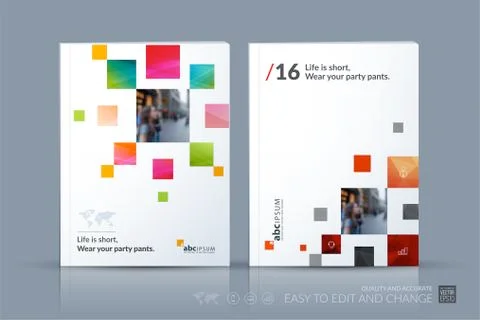 Business vector template. Brochure layout, cover modern design a Stock Illustration
