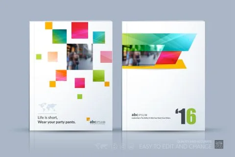 Business vector template. Brochure layout, cover modern design a Stock-Illustration