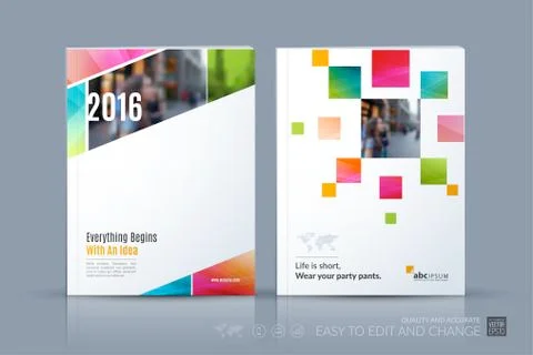 Business vector template. Brochure layout, cover modern design a Illustrazione stock
