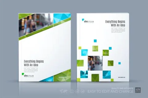 Business vector template. Brochure layout, cover modern design a Illustrazione stock