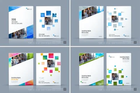 Business vector template. Brochure layout, cover modern design a Stock Illustration