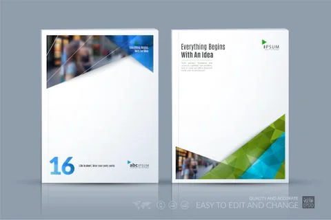 Business vector template. Brochure layout, cover modern design a Stock Illustration