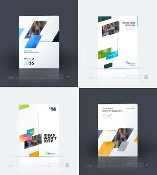 Business vector template. Brochure layout, cover modern design a Stockillustratie