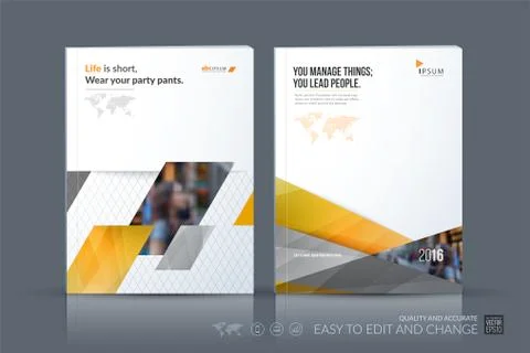Business vector template. Brochure layout, cover modern design a Illustrazione stock