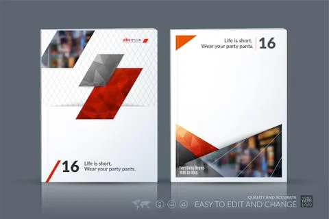 Business vector template. Brochure layout, cover modern design a Illustrazione stock