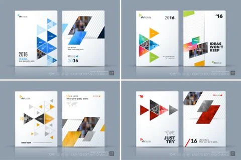 Business vector template. Brochure layout, cover modern design a Stock Illustration