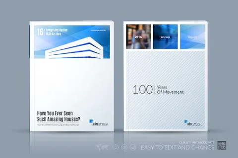 Business vector template. Brochure layout, cover modern design a Stock Illustration