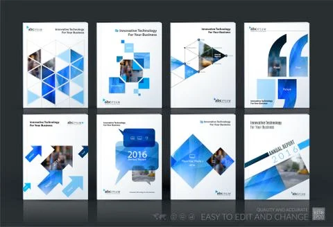Business vector template mega set. Brochure layout, cover modern Illustrazione stock