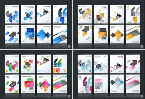 Business vector template mega set. Brochure layout, cover modern Stock-Illustration
