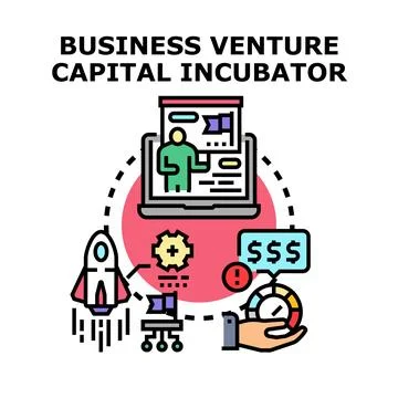 Business venture capital incubator program support 스톡 일러스트