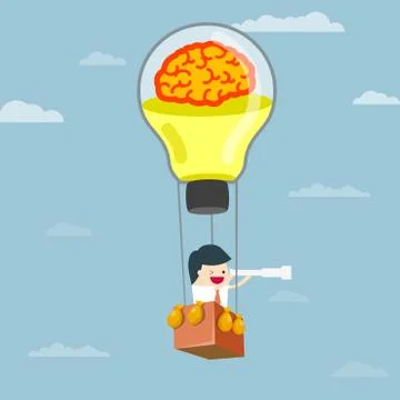 Business vision Illustrazione stock