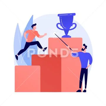 Business vision, prediction and forecasting vector concept metaphor. Stock Illustrationen