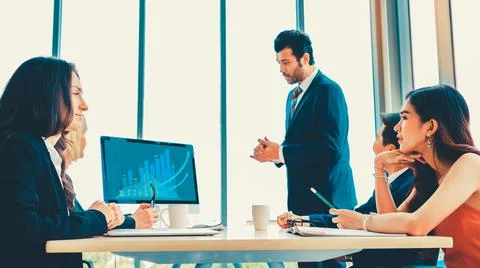 Business visual data analyzing technology by creative computer software 写真素材