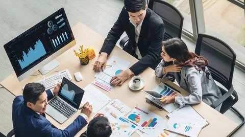 Business visual data analyzing technology by creative computer software 写真素材