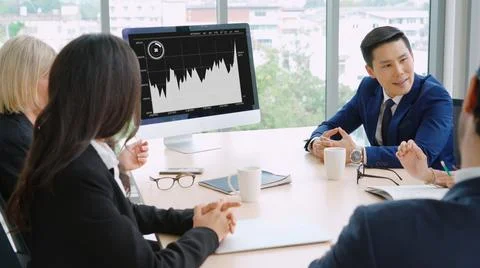 Business visual data analyzing technology by creative computer software 写真素材