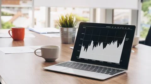 Business visual data analyzing technology by creative computer software 写真素材