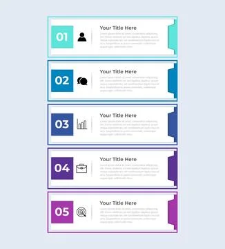 Business visualization infographic design template with options, steps or p.. Stock-Illustration