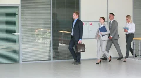Business walkers Stock Footage