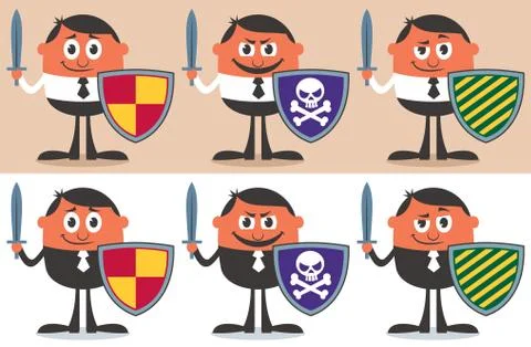 Business Warrior Stock Illustration