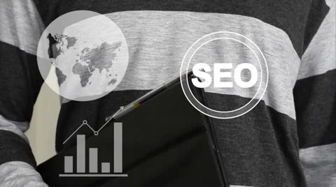 Business web button SEO communication sign Stock Footage 51843926