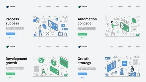 This is a Business Web Template Vector Illustration designed specifically for Stock Illustration