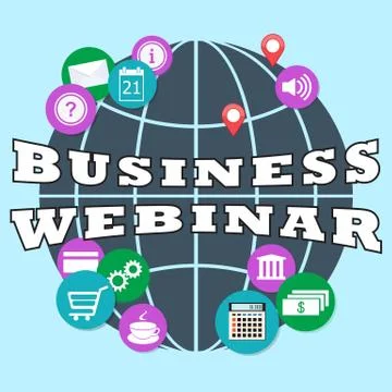 Business webinar Stock Illustration