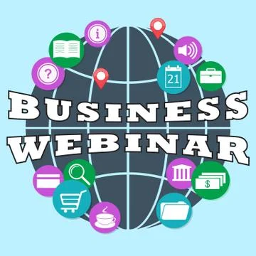 Business webinar Stock Illustration