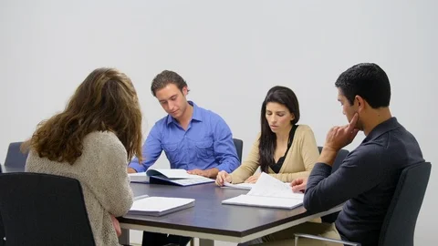 Business, White Collar Worker, Cooperation, Teamwork, Business Meeting, Stock-Footage 94032668