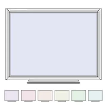 Business whiteboard school cartoon vector graphic Stock Illustration