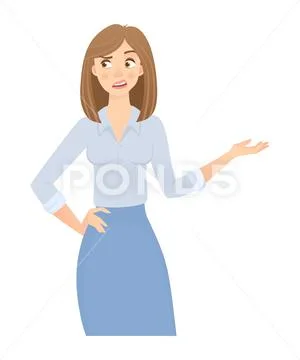 Business woman isolated Stock Illustration