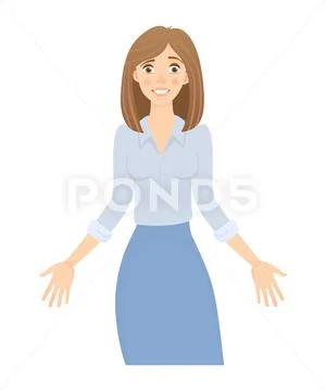 Business woman isolated Stock Illustrationen