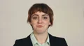 Business woman triumphant fist pump HD Footage