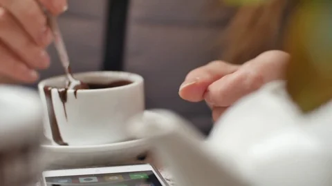 Business woman using a Smart phone Touchscreen CHROMA KEY- Close-up , Fingers Stock Footage