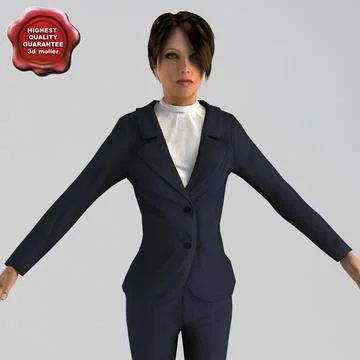 Business Woman V2 3D Model