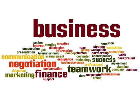 Business word cloud concept Illustrazione stock