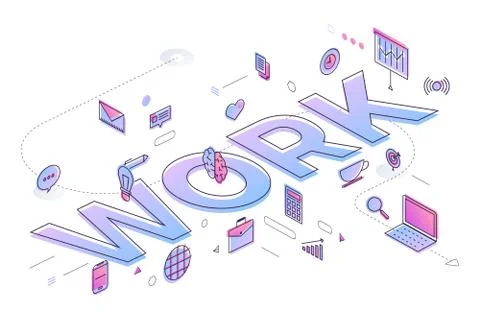 Business Word Stock Illustration