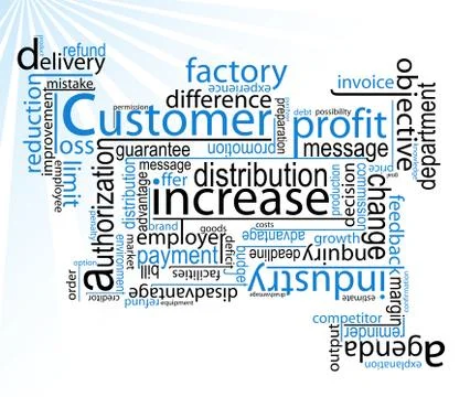 Business words Stock Illustration
