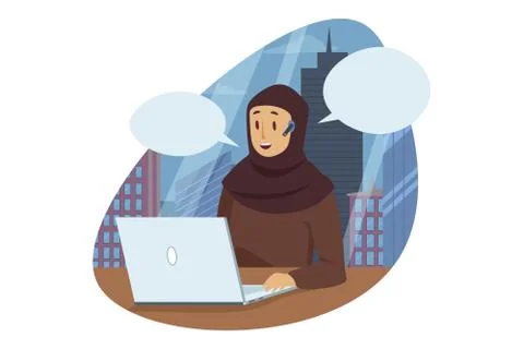 Business, work, communication concept Stock Illustration
