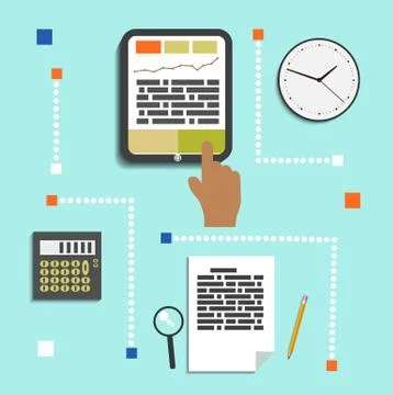 Business work elements イラスト素材