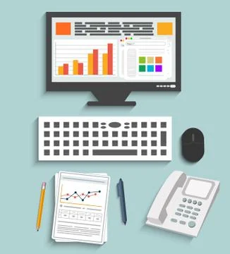 Business work elements イラスト素材