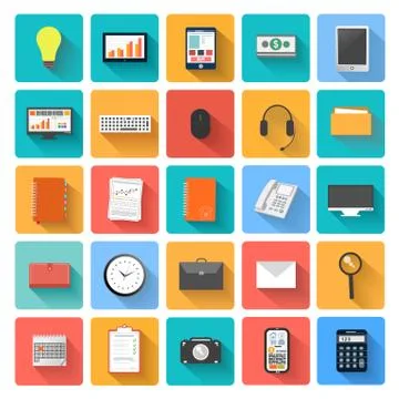 Business work elements Illustrazione stock