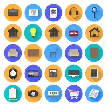 Business work elements Stock Illustration