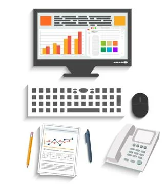 Business work elements イラスト素材