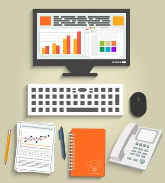 Business work elements イラスト素材