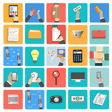 Business work elements 스톡 일러스트